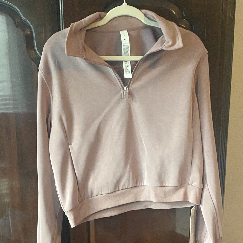 Lululemon Athletica Dusty Pink Half-Zip pullover
